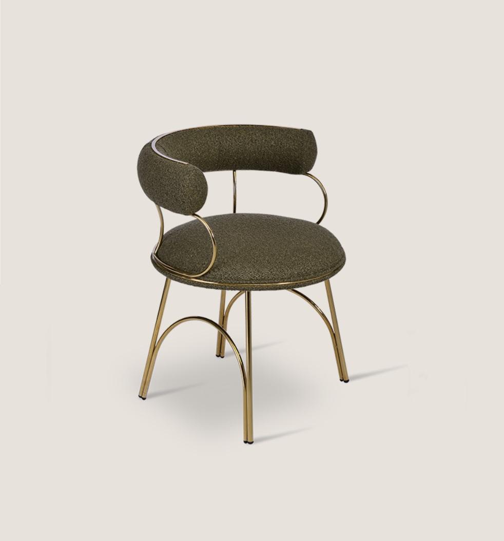 Designer Grüner Esszimmerstuhl Luxus Einsitzer Moderne Esszimmer Möbel von JV Möbel