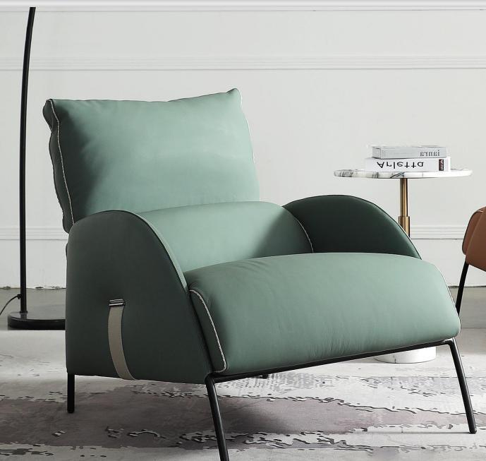 Designer Grüner Sessel Moderner Einsitzer Armsessel 1Sitzer Loungesessel von JV Möbel