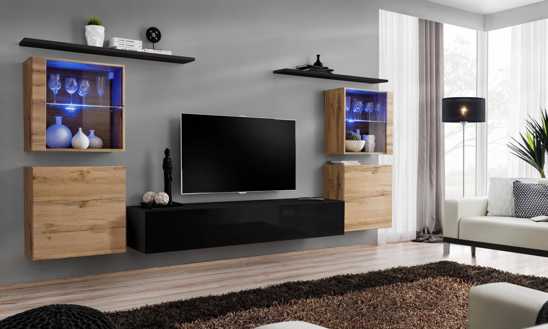 Designer Komplett Wohnzimmer Luxus Wohnwand Gruppe Modern Sideboard Einrichtung Designer Komplett Wohnzimmer Luxus Wohnwand Gruppe Modern Sideboard Einrichtung von JV Möbel