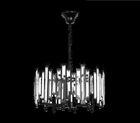 Designer Lampen Silber Kronleuchter Lampe Moderne Leuchte Runde Leuchten von JV Moebel