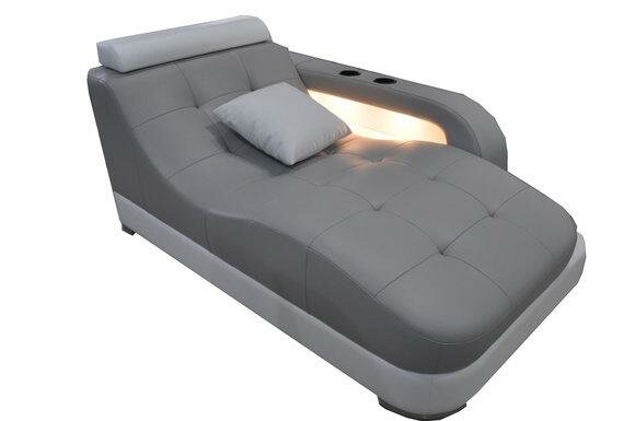 Designer Leder Chaiselongues Liege Ottomane Sofa Echtes Leder Relax Designer Leder Chaiselongues Liege Ottomane Sofa Echtes Leder Relax von JV Möbel