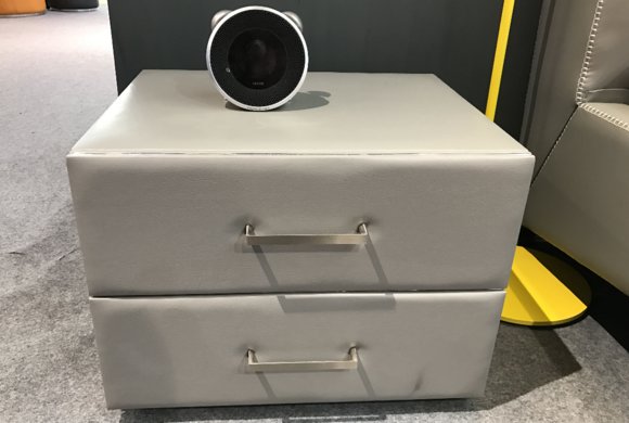 Designer Nacht Tisch Konsole Luxus Beistell Metall Leder Konsolen Nachttische von JV Möbel