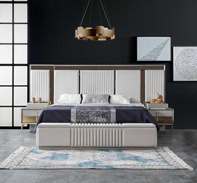 Designer Schlafzimmer Komplettset Schlafzimmermöbel Komplettangebot Set 3tlg. von JV Möbel