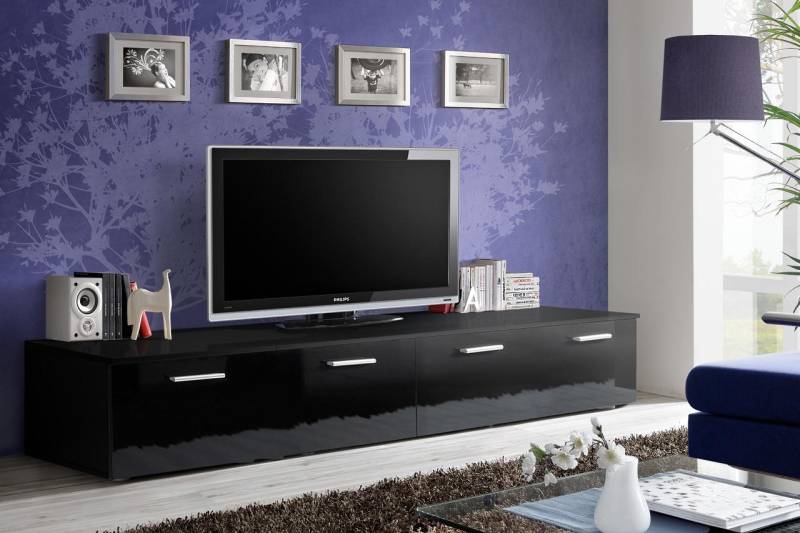 Designer TV Ständer Modern Wohnzimmer Kommode Holz Luxus Einrichtung von JV Möbel