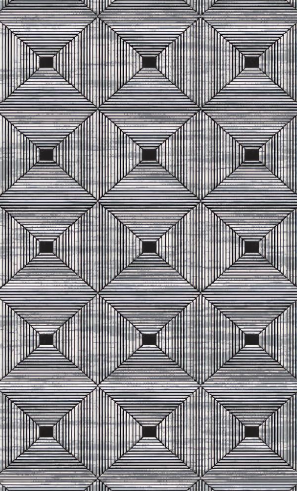 Designer Teppich Moderner Geometrisches Schwarz 3D Effekt Wohnzimmer Designer Teppich Moderner Geometrisches Schwarz 3D Effekt Wohnzimmer von JV Möbel
