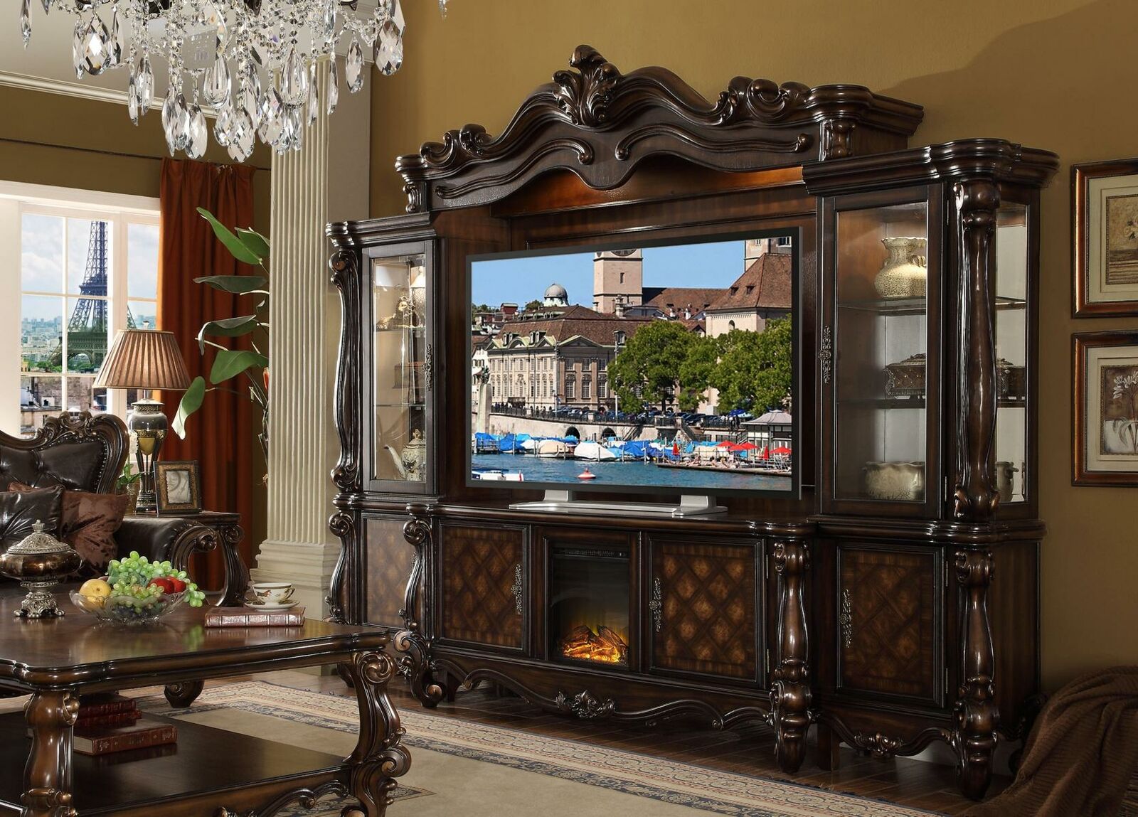 Designer Wohnzimmer TV Anbauwand Medienwand Fernsehwand Designer Wohnzimmer TV Anbauwand Medienwand Fernsehwand von JV Möbel