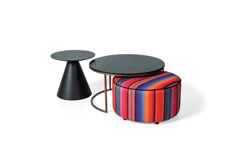 Designer Wohnzimmer set 3tlg. Luxur 2x Couchtisch und Hocker holz möbel von JV Möbel