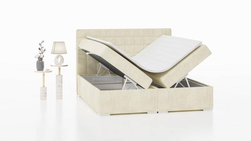 Doppelbett Modern Design Bett Luxus Schlafzimmer Polsterbett Möbel Boxspringbett von JV Möbel