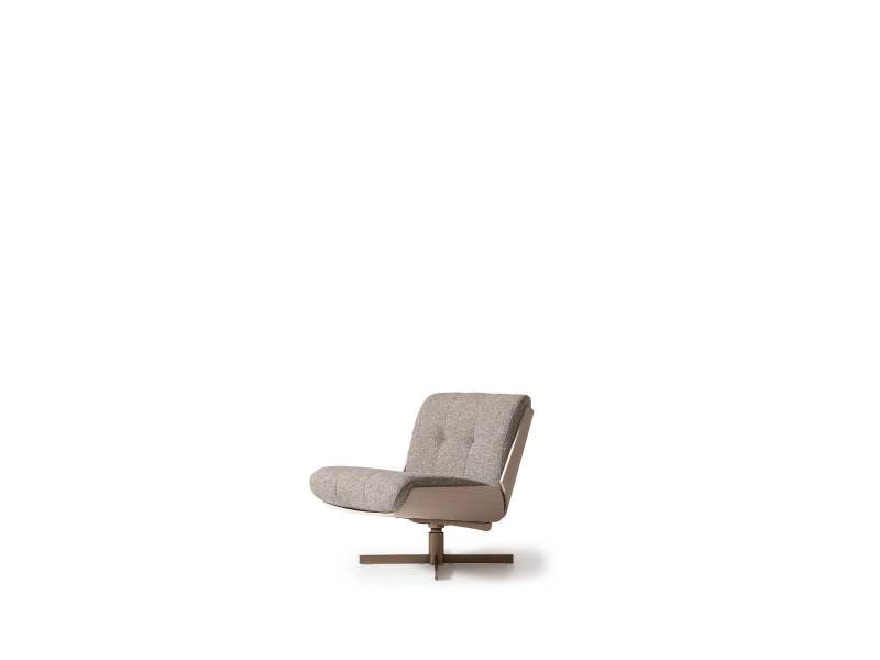 Drehstuhl Sessel Stoff Sitzer Einsitzer Grau Wohnzimmer Clubsessel von JV Möbel
