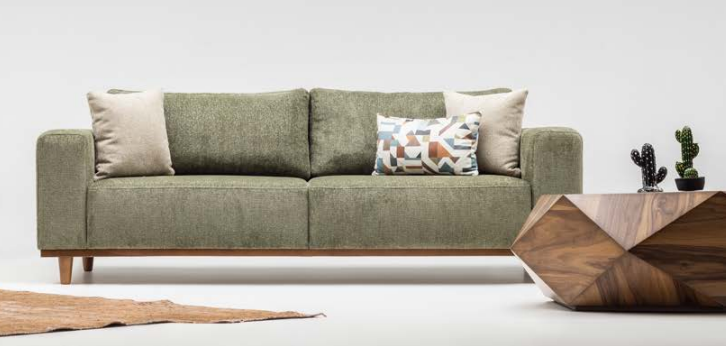 Dreisitzer Sofa 3 Sitzer Stoffsofa Polstersofa Couch Moderne von JV Möbel