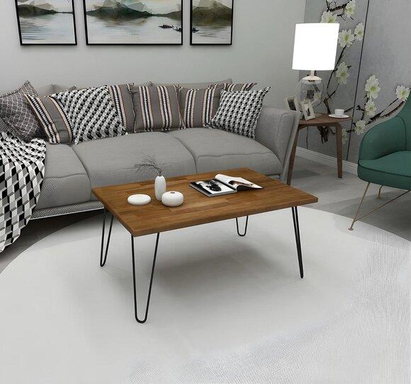 Dunkelbrauner Wohnzimmertisch Designer Couchtisch Luxuriöser Sofatisch von JV Moebel