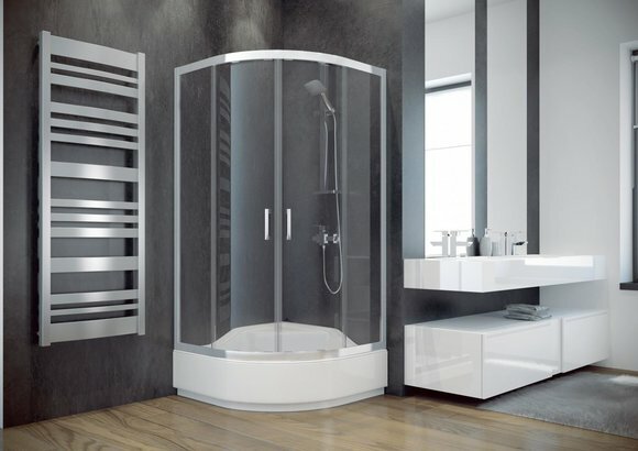 Duschkabine Viertelkreis Eckdusche Duschabtrennung Glas Runddusche Kabine Dusche Duschkabine Viertelkreis Eckdusche Duschabtrennung Glas Runddusche Kabine Dusche von JV Möbel