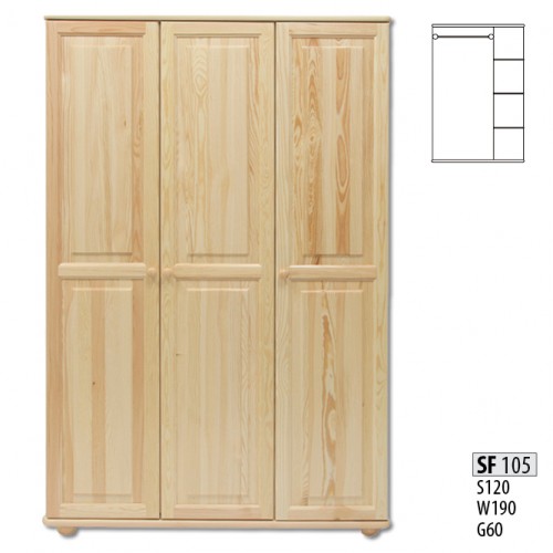 Echtes Holz Massivholz Vollholz Kleiderschrank Schrank Massive Schränke Landhaus von JV Möbel