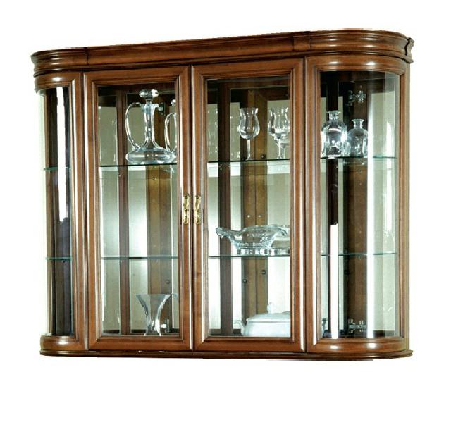 Echtholz Vitrine Hängevitrine Wandvitrine Klassischer Designer Spiegel - Z-W3 von JV Möbel
