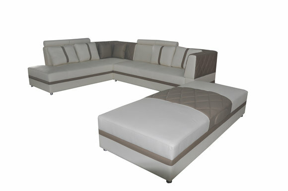 Eck Sofa Couch Wohnlandschaft Leder Ecke Couchen Polster Sitz Garnitur von JV Möbel