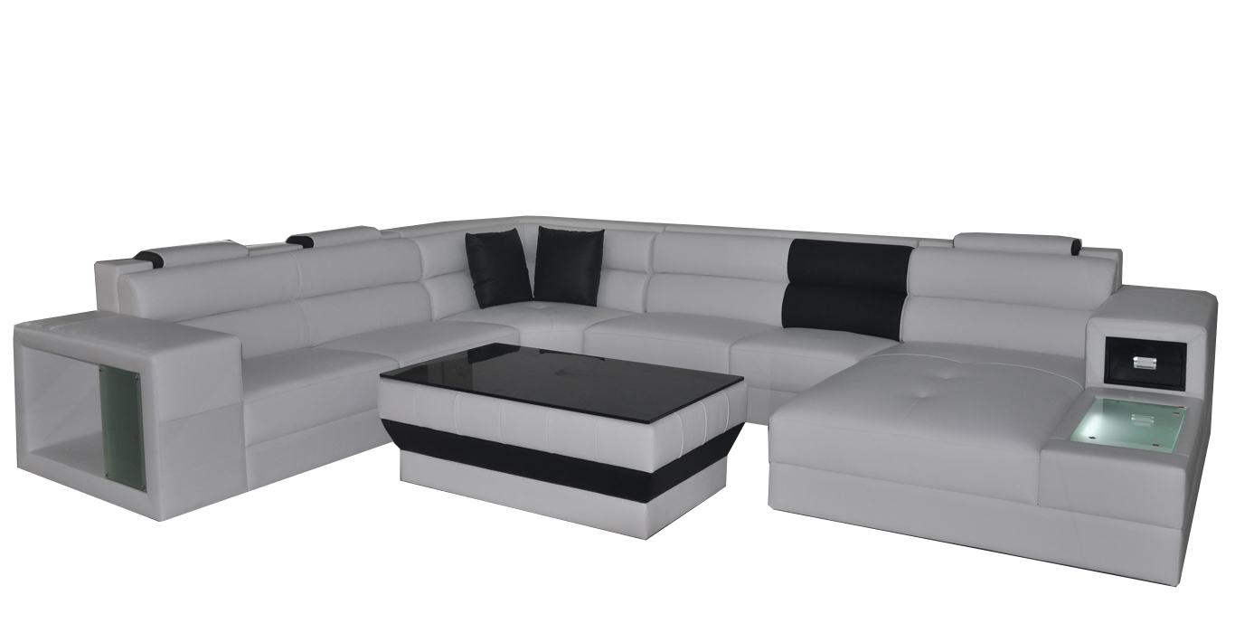 Ecke Leder Modern XXL Couch Wohnlandschaft Ledersofa Sofa U-Form B2006 Ecke Leder Modern XXL Couch Wohnlandschaft Ledersofa Sofa U-Form B2006 von JV Möbel
