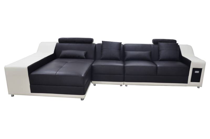 Ecke Leder Modern XXL Couch Wohnlandschaft Ledersofa Sofa mit USB,L-Form B2017B Ecke Leder Modern XXL Couch Wohnlandschaft Ledersofa Sofa mit USB,L-Form B2017B von JV Möbel