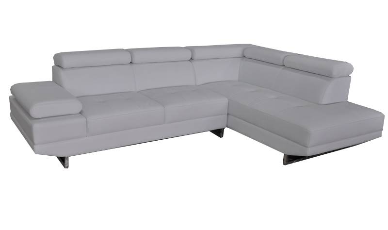 Ecke Leder mit USB Modern XXL Couch Wohnlandschaft Ledersofa Sofa L-Form B2003 von JV Möbel