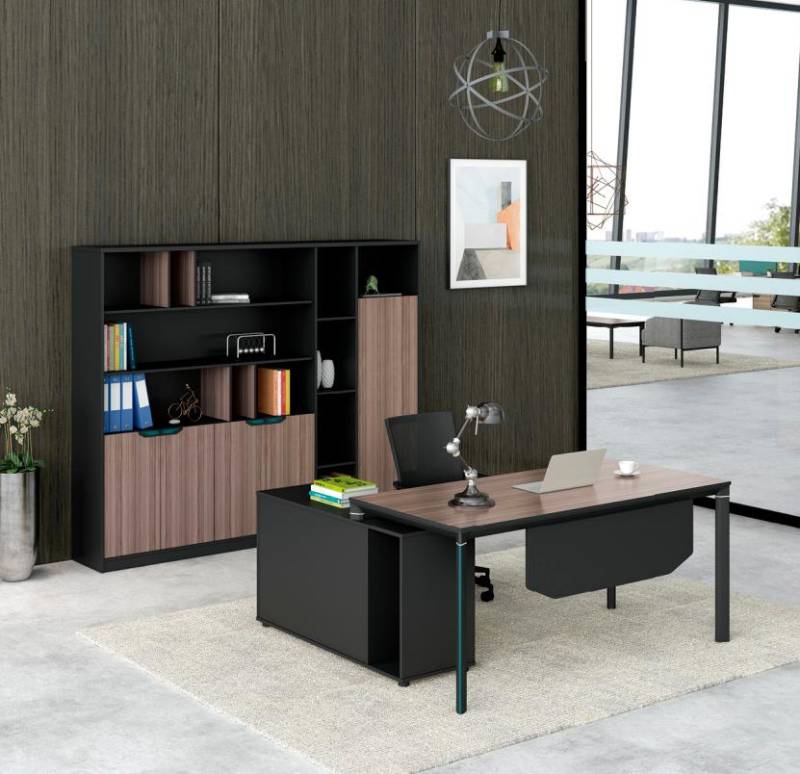 Ecke Schreibtisch Bürotisch Arbeitstisch Büro Tisch Schwarz Holztisch von JV Möbel