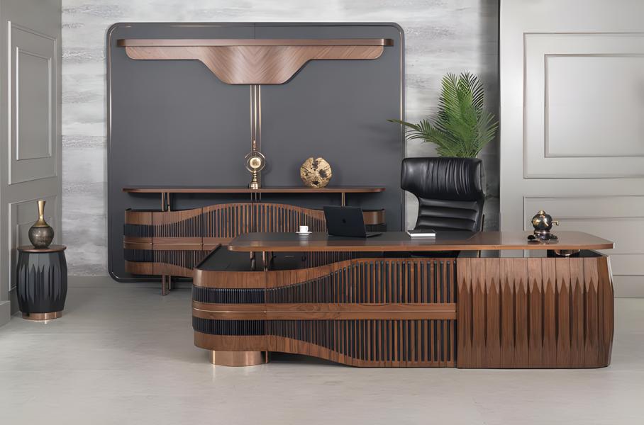 Eckschreibtisch Büro Einrichtung Chef Zimmer Möbel Design Schreibtisch Tisch Eckschreibtisch Büro Einrichtung Chef Zimmer Möbel Design Schreibtisch Tisch von JV Möbel