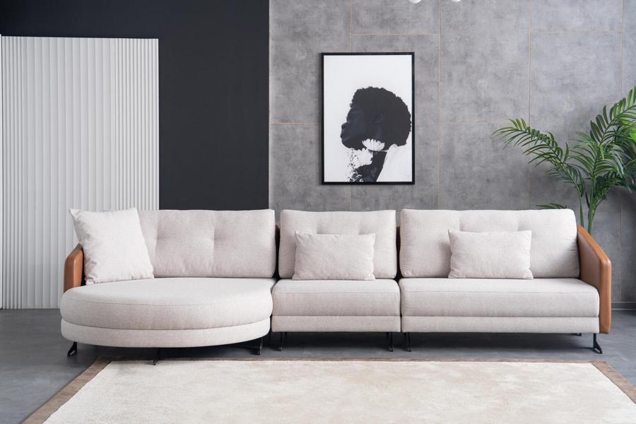 Ecksofa Couch Sofa L-Form Sofa Modular Kissen Modern Design Eckcouch von JV Möbel