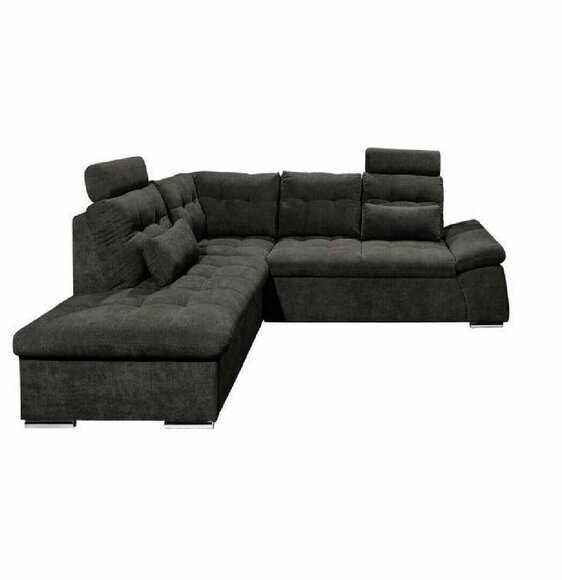 Ecksofa L-Form Sofa Couch Design Polster Modern Textil Bettfunktion Stoff von JV Möbel