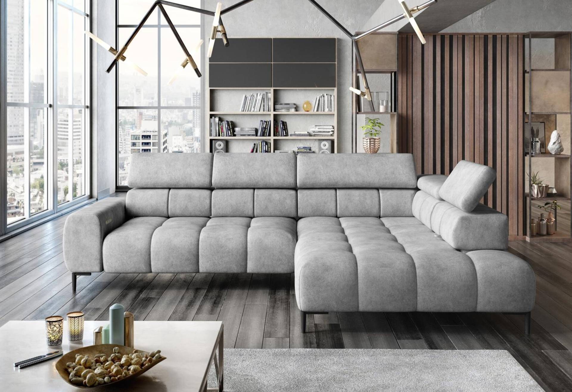 Ecksofa L-Form Sofa Wohnlandschaft Polster Multifunktion Design Modern Textil Ecksofa L-Form Sofa Wohnlandschaft Polster Multifunktion Design Modern Textil von JV Möbel