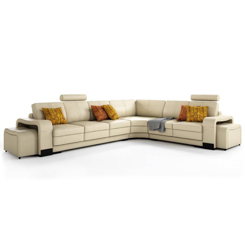 Ecksofa Polster Couch Sofa Wohnlandschaft Sitz Eck Garnitur Leder Textil FrancoC Ecksofa Polster Couch Sofa Wohnlandschaft Sitz Eck Garnitur Leder Textil FrancoC von JV Möbel