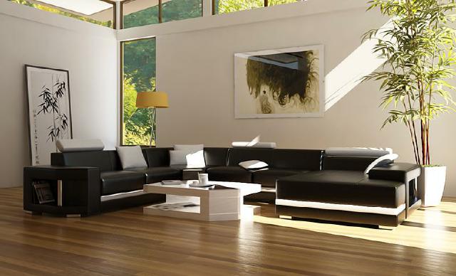 Ecksofa Polster Wohnlandschaft Couch Sofa Wohnlandschaft UForm Sitz Ecke PH2673 von JV Möbel