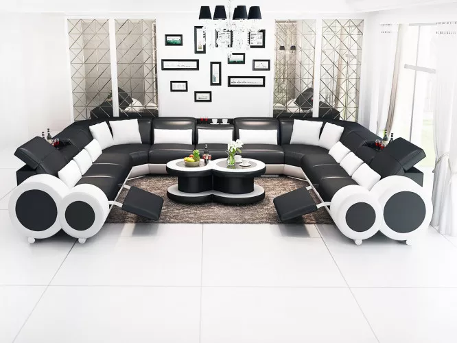 Ecksofa Sofa Wohnlandschaft Design Couch Sofas Polster Eckgarnitur Couchen Neu von JV Möbel