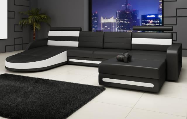 Ecksofa Sofa mit USB,Polster U Form Wohnlandschaft Ecksofa Neu von JV Möbel