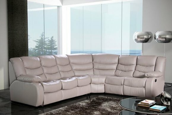 Ecksofa Wohnlandschaft Polster Eck Sofa Couch Sitz Garnitur Modern Leder von JV Möbel