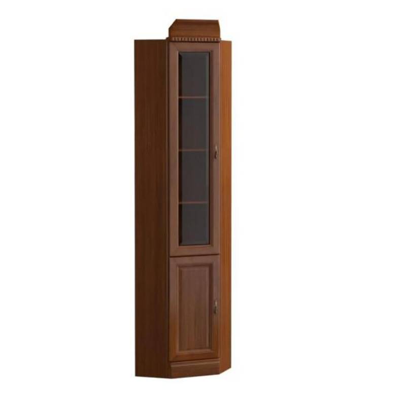 Eckvitrine Glasschrank Schrankvitrine Holzschrank Objektschrank Regalvitrine von JV Möbel
