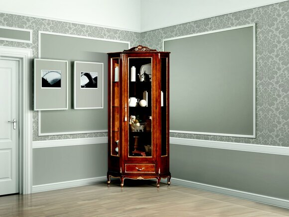 Eckvitrine Schrank Design Vitrine Schränke Designer Möbel Italienische Möbel Regale Regal von JV Möbel