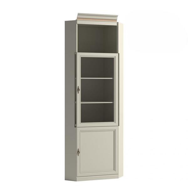 Eckvitrine Vitrine Eckschrank Glasvitrine Eckregal Eckmöbel Wohnzimmervitrine von JV Möbel