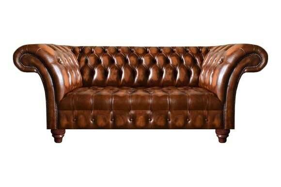Edle Chesterfield Couchen Braune Wohnzimmer Leder Sitzcouch Textilsofa Edle Chesterfield Couchen Braune Wohnzimmer Leder Sitzcouch Textilsofa von JV Moebel