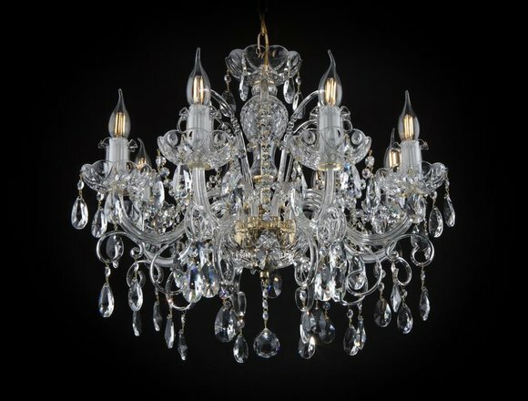 Edle Designer Leuchte mit Kristallsteinen Leuchter Kronleuchter Lampen Edle Designer Leuchte mit Kristallsteinen Leuchter Kronleuchter Lampen von JV Möbel