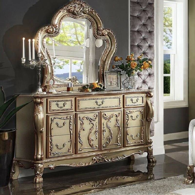 Edle Kommode Buffet Kommoden Schrank + Spiegel Barock Rokoko Anrichte von JV Möbel