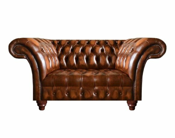 Edler Chesterfield Brauner Leder Dreisitzer Wohnzimmer Sitzcouchen Neu Edler Chesterfield Brauner Leder Dreisitzer Wohnzimmer Sitzcouchen Neu von JV Moebel
