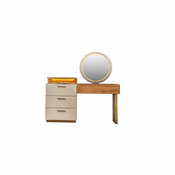 Edler Schlafzimmer Set Robuster Brauner Schminktisch Designer Spiegel von JV Moebel