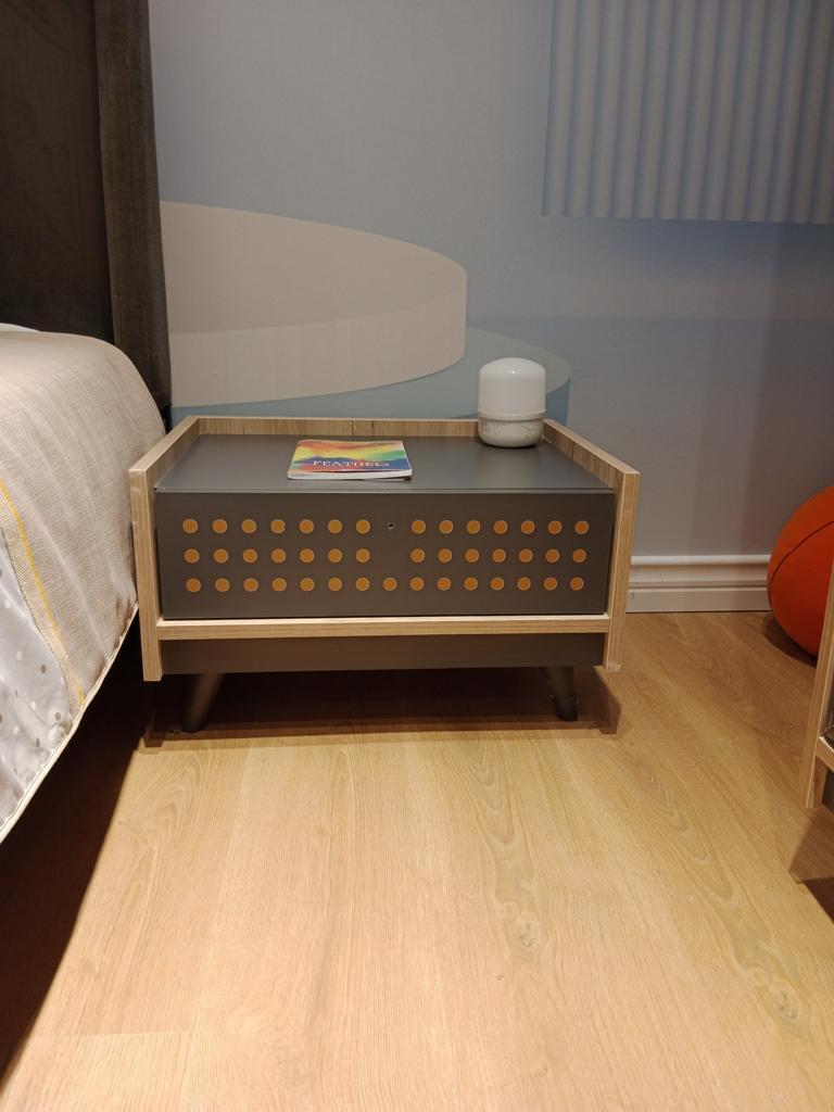 Edles Kinder Nachttisch Designer Möbel Kinderzimmer Konsole Tische Grau von JV Möbel