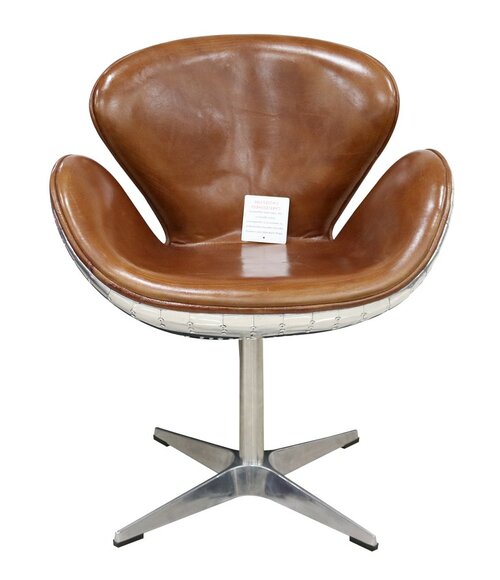 Eggchair Leder Braun Metall Ohrensessel Egg Chair Flieger Club Sessel neu silber Eggchair Leder Braun Metall Ohrensessel Egg Chair Flieger Club Sessel neu silber von JV Möbel
