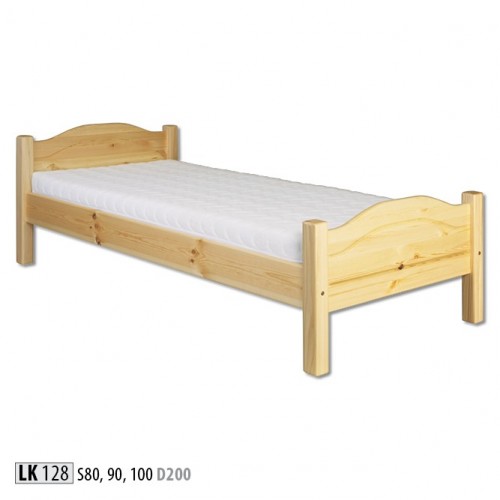 Einzelbett Jugendbett Kieferbett Kiefer Vollholz Holzbett 100x200 Handarbeit Neu von JV Möbel