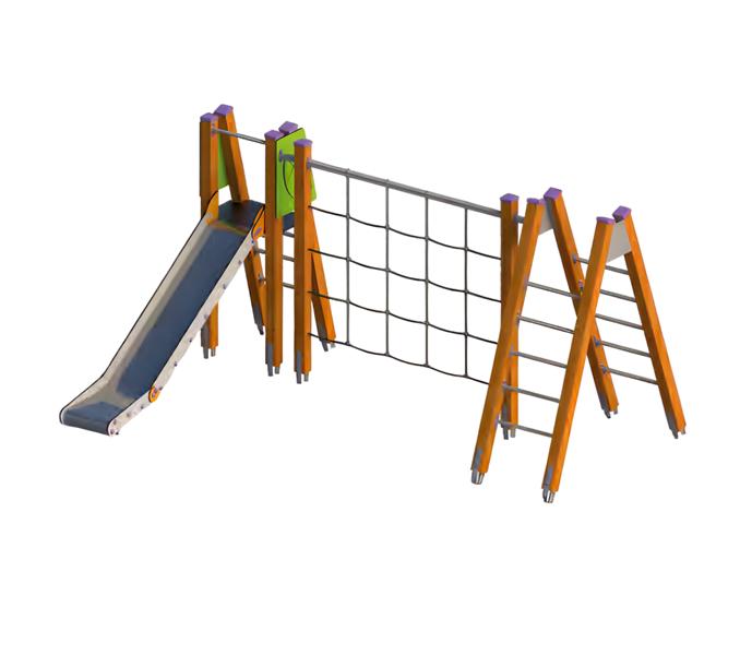 Erlebnisspielplatz Waldspielplatz Klettergerüst Spielbereich Bewegungsfläche von JV Möbel