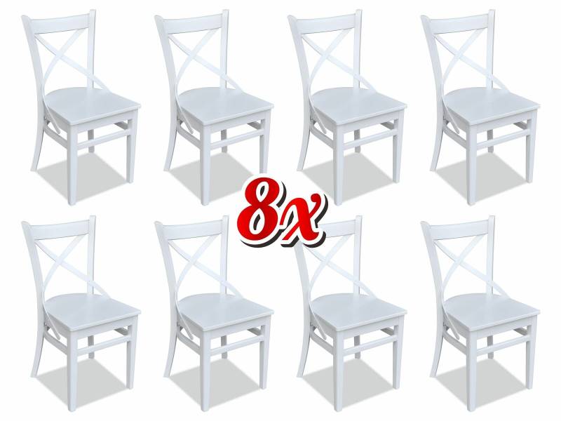 Ess Wohn Zimmer 8x Stühle Neu Stuhl Set Sessel Design Polster Lehn Leder Textil von JV Möbel