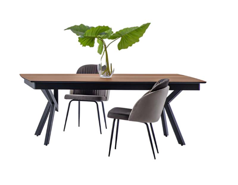 Essgruppe Esszimmer Set 7tlg 6x Stühle Esstisch Designer Garnitur Tisch von JV Möbel