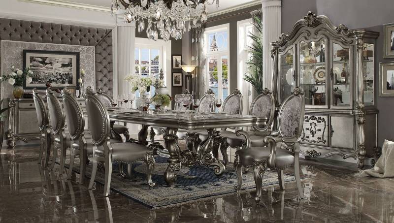 Esstisch 10 x Stühlen Esszimmer Set Essgruppe Holz Tisch 11tlg. Barock von JV Möbel
