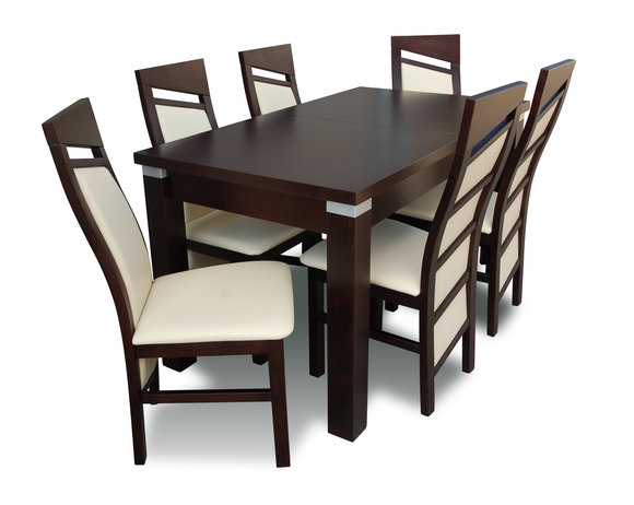 Esstisch 6 Stühle Sitzgarnitur Tisch Stuhl Set Esszimmer Garnituren Design von JV Moebel