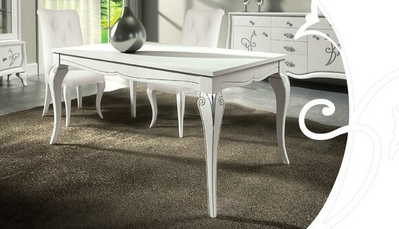 Esstisch Ausziehbar Tisch xxl Tische Modern Holz Ess Esszimmer Design Weiß Esstisch Ausziehbar Tisch xxl Tische Modern Holz Ess Esszimmer Design Weiß von JV Möbel
