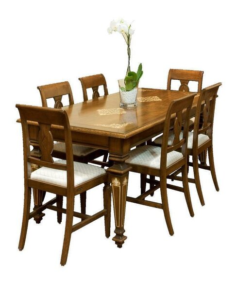 Esstisch Esszimmer Klassisch Esszimmer Küche Tische Design Tisch Holz von JV Möbel